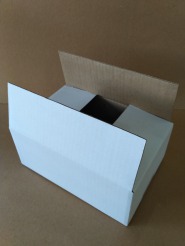 Caixa Papelão Tipo Maleta Tam. 22X15X9 (Pct c/ 25) Branca / Parda
