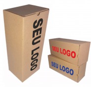 Caixa de Papelão tam. 12x10x30 (Para Chinelos) Personalizada - (Pct C/ 200)