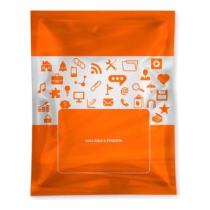 Envelope de Segurança com Lacre 31 X 35 Pct c/ 500 Unid. Impressão Laranja