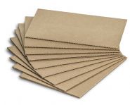 Chapa de Papelão Ondulado Tam. 70 x 77 cm (Onda E microondulado 385g/m²) pacote 