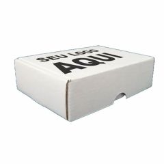 Caixa de Papelão Branca/Branca Montável 16X11X5 (Pct c/ 1000)